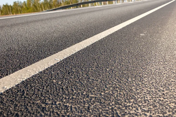 Yol asfalt yakın çekim hatta çizgi