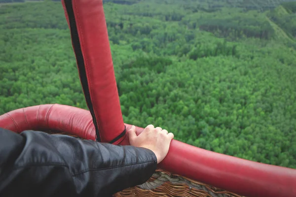 Blick Aus Dem Ballonkorb — Stockfoto