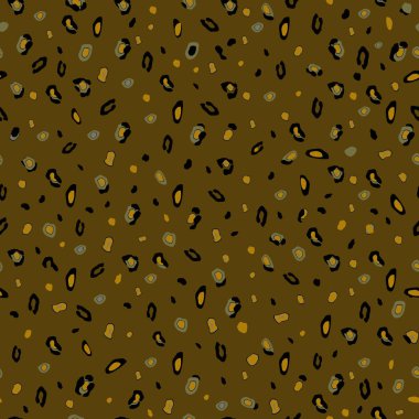 Leopar desenli tasarım, vektör illüstrasyon arkaplanı