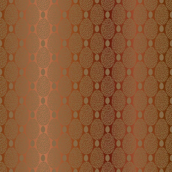 ILLUSTRATION VECTEUR DES CIRCLES IMPRIMÉS EN LEOPARD DANS LES COULEURS D'OR ET DE CUIVRE — Image vectorielle