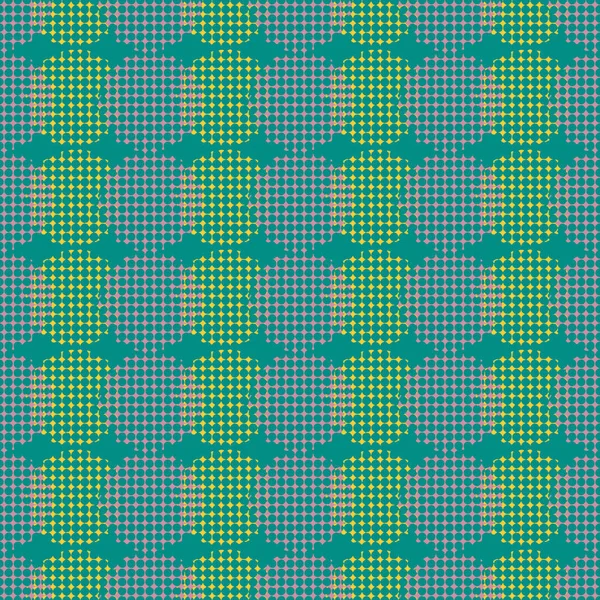 Dikişsiz soyut retro geometrik desen. Karışık daire ve ovaller dikey düzen.