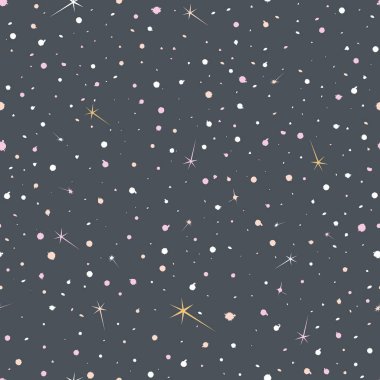 Renkli parlak yıldız ile güzel ay alacakaranlık vektör çizim