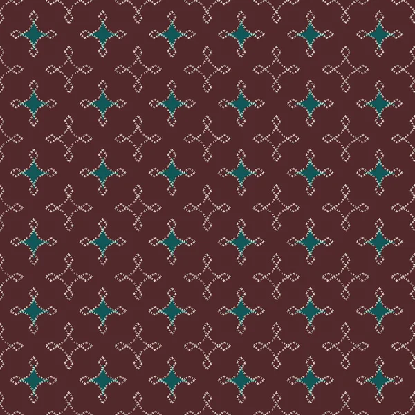 Dikişsiz soyut retro geometrik desen. Karışık dikdörtgenler ve dikey düzen yıldızlarda.