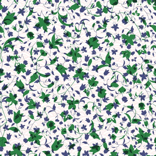 Ilustración vectorial de florales abstractos estilizados . — Vector de stock