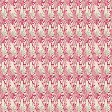 Asya geleneksel kurbağa düğmeleri geometrik Dikişsiz desen çizimi.