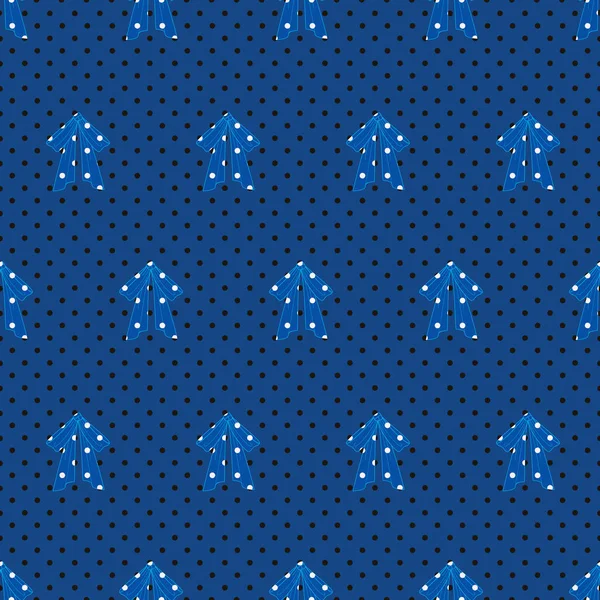 Геометрический вектор галстука-бабочки. Голубые галстуки на голубом фоне . — стоковый вектор