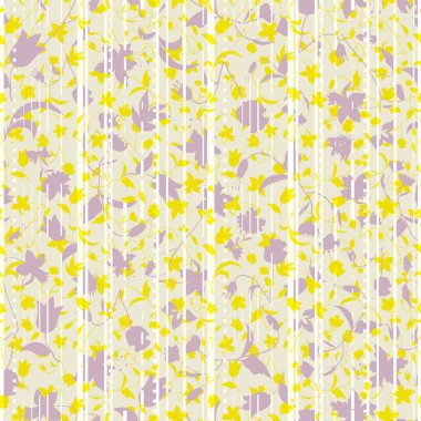 Soyut florals ile katmanlı stilize asfalt yollar ve higways vektör Illustration.