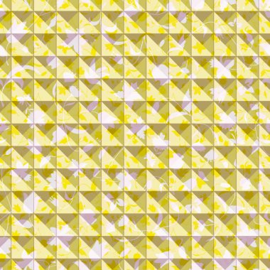 Üçgenler, dikdörtgenler ve Daffodils Illustration.