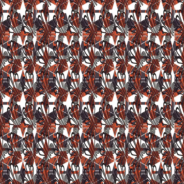 Geometrik seamless yineleme modeli. Vektör çizim.
