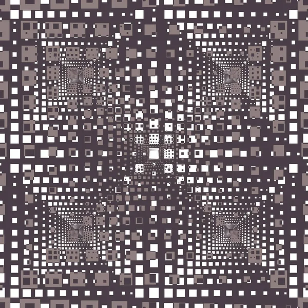 Illustration abstraite sans couture de carreaux d'illusion d'optique rectangulaires — Image vectorielle