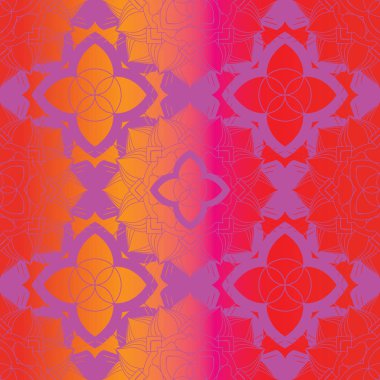 Mandala Elemanları ile Süslü Desen