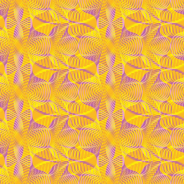 Patrón retro abstracto sin costuras. Curvas y líneas combinadas en geografía — Vector de stock