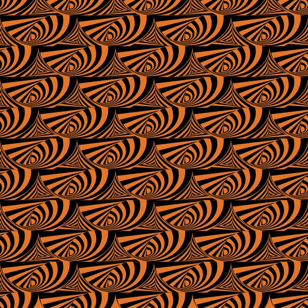 Διανυσματική απεικόνιση της πορτοκαλί και μαύρη διαστρεβλωμένη σχήματα. — Διανυσματικό Αρχείο