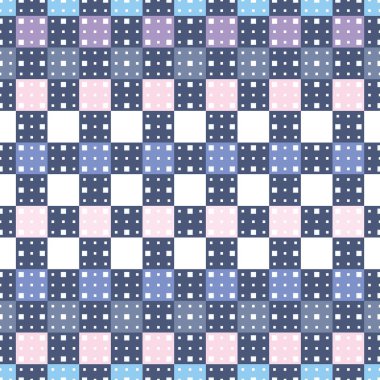 Dikdörtgen optik illüzyon fayans soyut Dikişsiz desen çizimi