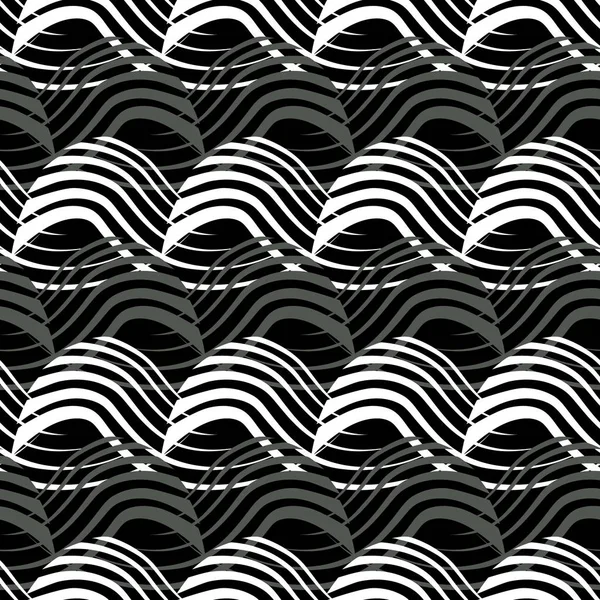 Vektor illustration av vita och svarta skeva former. — Stock vektor