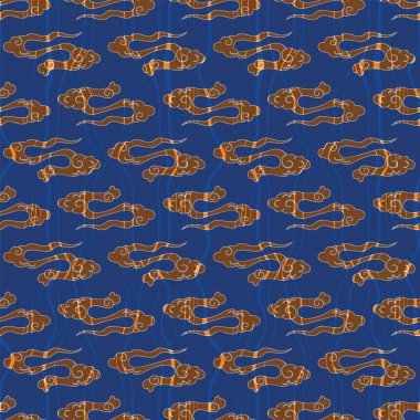 Stilize, soyut bulutlar Illustration