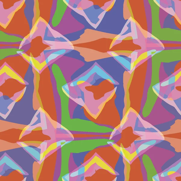 Abstracte naadloze patroon illustratie van rechthoeken. — Stockvector