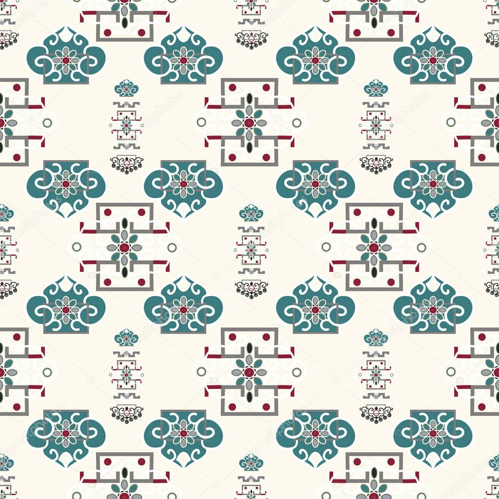 ORNATE PATTERN WITH TRADITIONAL ELEMENTS