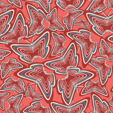 Geometrik seamless yineleme modeli. Vektör çizim.