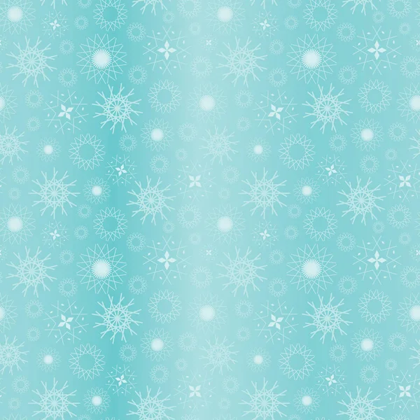 Abstract seamless pattern illustration of snowflakes — Stock Vector