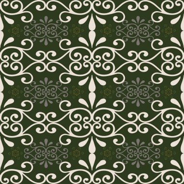 Girdaplar ve kar taneleri soyut dikişsiz desen illüstrasyon.