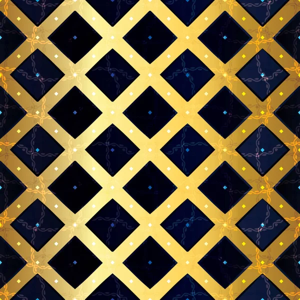 Abstracto patrón sin costura ilustración de baldosas rectangulares — Vector de stock