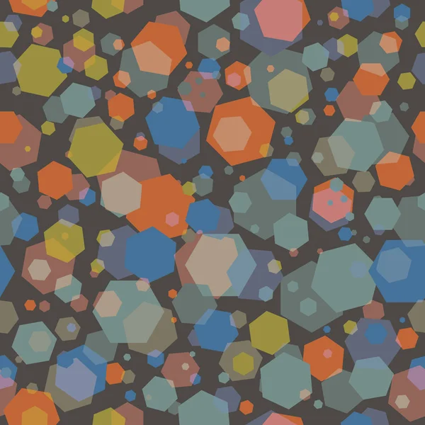 Abstracte naadloze patroon illustratie van zeshoeken — Stockvector