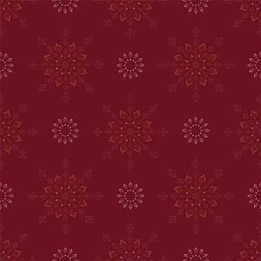 Kar tanelerinin soyut kusursuz desen illüstrasyonu.