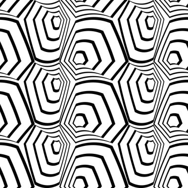 Soyut motifleri olan çiçeksiz desen.