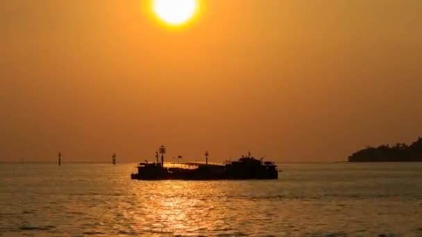 Time Lapse Όμορφο Ηλιοβασίλεμα Ήλιος Κάτω Ανάλυση — Αρχείο Βίντεο