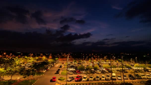 Timelapse Sunrise Міжнародного Аеропорту Кота Кінабалу Сабах Малайзії Роздільна Здатність — стокове відео