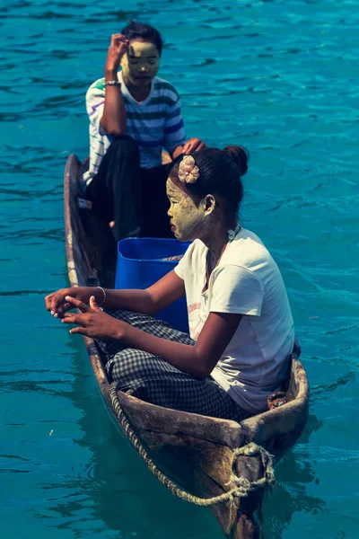 Semporna Sabah Malajsie Cca Duben 2017 Neznámý Místní Lidé Bajau — Stock fotografie