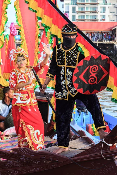 Semporna Sabah Malaysia Circa April 2017 Unidentified People Traditional Costume — 图库照片