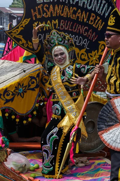 Semporna Sabah Malezja Około Kwietnia 2017 Dziewczyna Bajau Ladne Piekne — Zdjęcie stockowe
