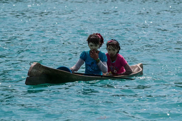 Semporna Sabah Malajsie Cca Duben 2017 Neznámý Místní Lidé Bajau — Stock fotografie