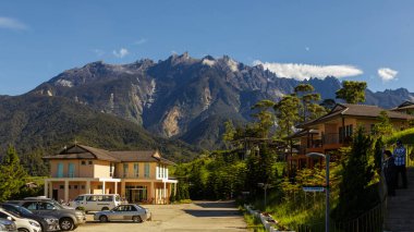 Mount Kinabalu formunu görüntüle hayal dünyası Resort, Kundasang, Sabah, Borneo