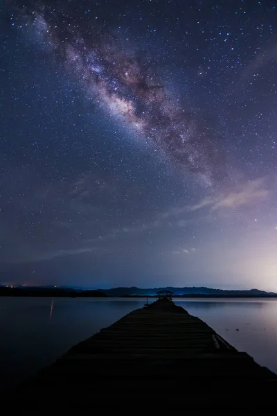 Bella Lattea Incredibile Lattea Galassia Borneo Lattea Fotografia Lunga Esposizione — Foto Stock