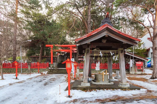 Sapporo Japão Dezembro 2017 Bela Arquitetura Templo Santuário Fushimiinari Taisha — Fotografia de Stock