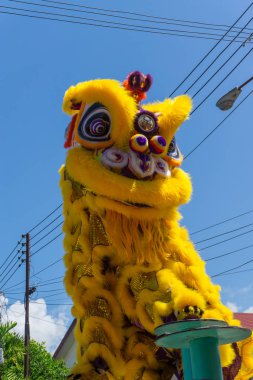  Aslan Çin yeni yıl Festivalde dans