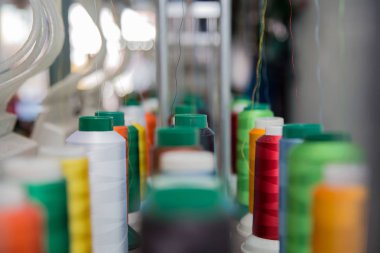 Arkaplan kullanımı için nakış ipliğinin soyut yumuşak odak bulanıklığı