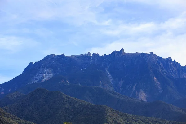 Incroyable Vue Magnifique Sur Grand Mont Kinabalu Sabah Île Bornéo — Photo