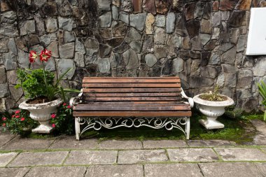 Borneo Adası Seyahat Konsepti 'nin güzel bahçe dekorasyonu.