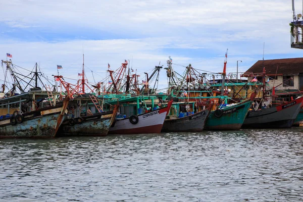 Kota Kinabalu Sabah Malaisie Juillet 2017 Bateau Pêcheur Kota Kinabalu — Photo