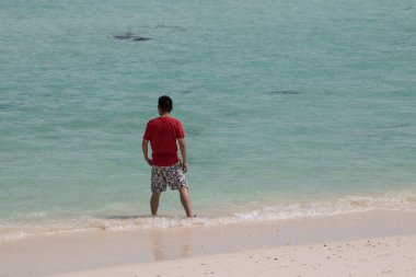 Mantanani Adası, Sabah, Malezya-CIRCA SEPTEMBER, 2017: Mantanani Adası, Kota Belud, Sabah, Borneo, Mantanani Adası en güzel adadır.