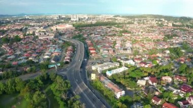 4K Hava Aracı Kota Kinabalu Şehir Merkezi, Sabah, Malezya