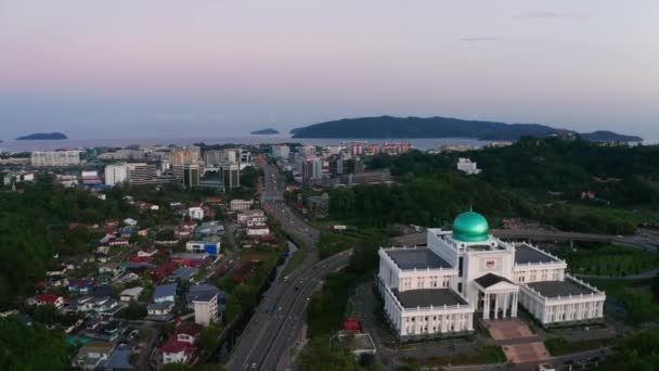 말레이시아 사바에 Kota Kinabalu City View — 비디오