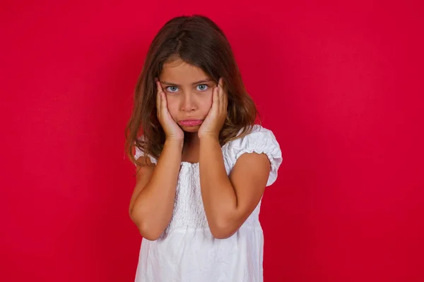 Cute Little Girl Upset Irritated Problem — Stock Photo, Image