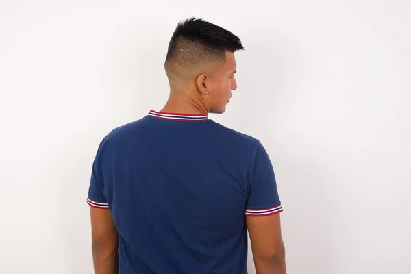 Back Side View Handsome Young Man Studio Shoot — Stock Photo, Image