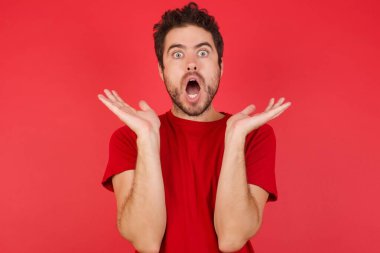 Şaşırdım. Genç, yakışıklı, beyaz adam izole edilmiş kırmızı arka plan tişörtü giyiyor. Belirsizliklerle dolu jestler, kameraya dik dik bakıyor, bilmedikleri gibi bilmedikleri hileli sorulara cevap bulamıyorlar, insanlar, vücut dili, duygular.