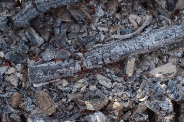 Ateşten ember. külleri. Arka plan dokusu